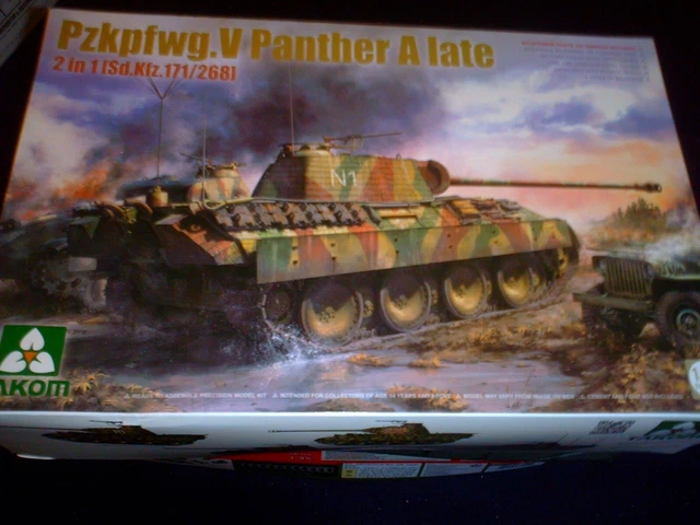 TAKOM 1/35 SCALE Wwii German Medium Tank Pzkpfwg.v Panther A Late EUR ...