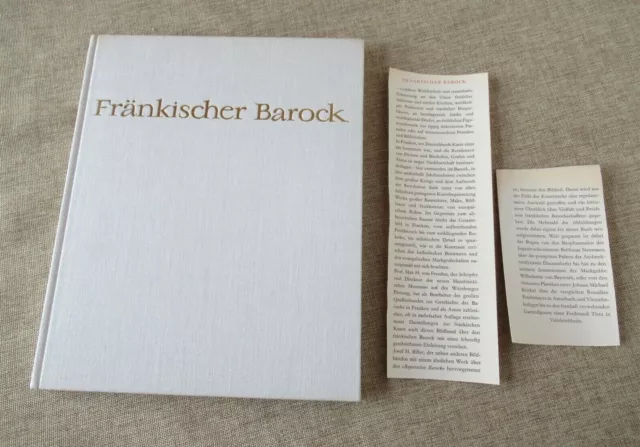 Fränkischer Barock von Max H. Freeden, Josef H. Biller - HC - Buch in 4 Sprachen