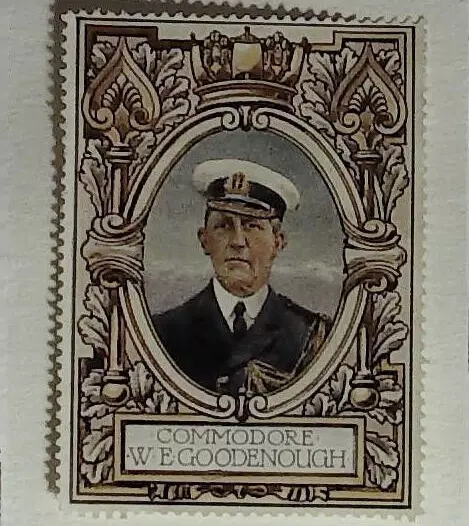 WW1 Lord Roberts Memorial Fund - Poster Stamps - Commodore WE Goodenough