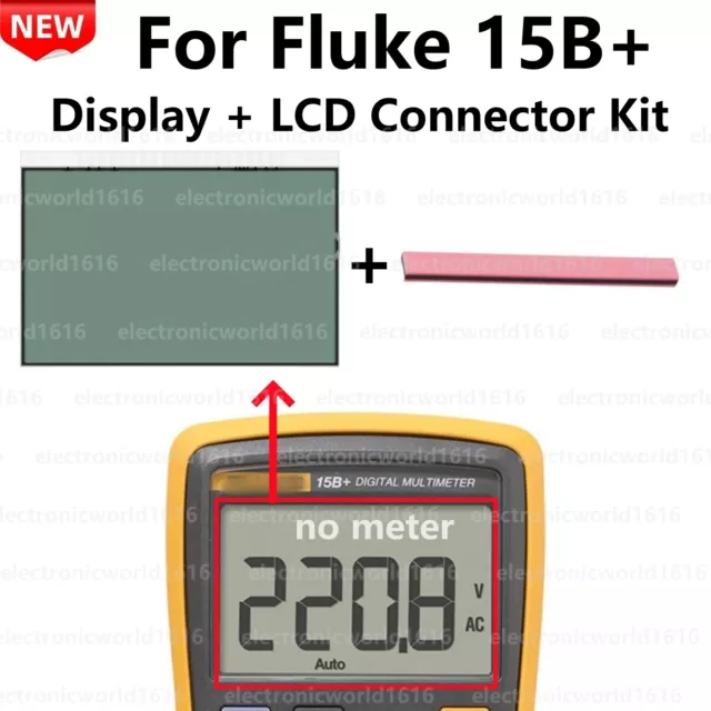 For Fluke 15B+ Handheld Digital CATIII Multimeter LCD Display Repair Parts NEW