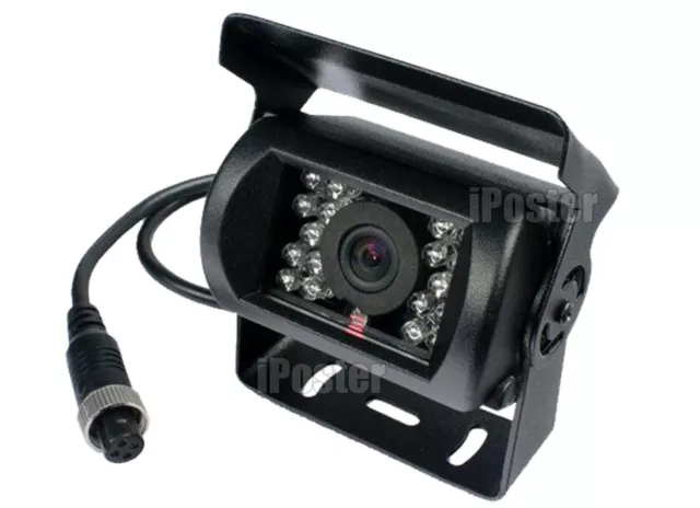 4 PIN Heavy Duty CCD Color Rear View Camera Waterproof IR Night Vision For Truck