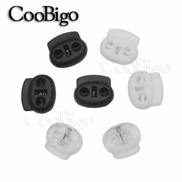 4mm Hole Cord Lock Stopper Bean Clip Rope End Toggle Clamp DIY Face Mask Lanyard