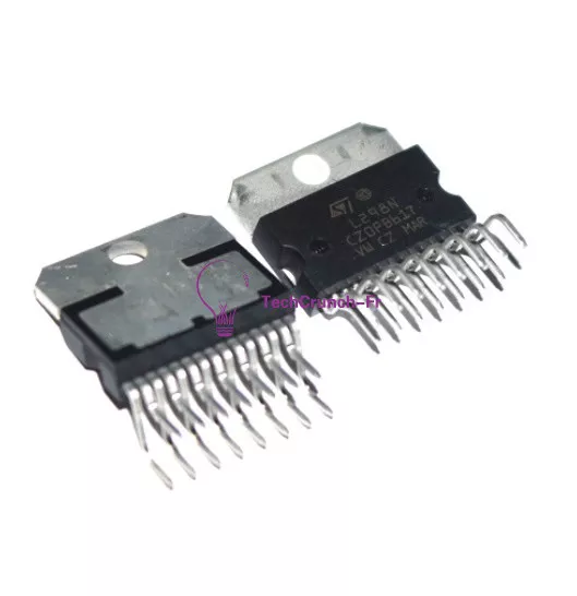 2Pcs X  L298N Zip-15 St Dual Full Bridge Motor Driver Ic