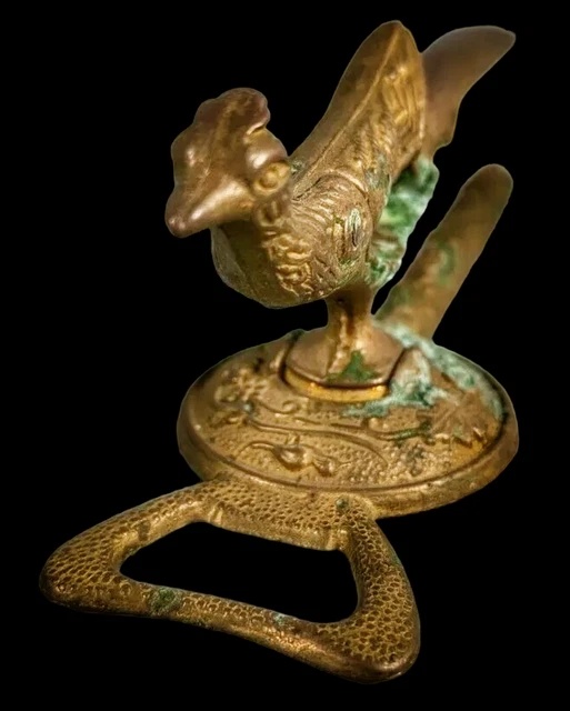 Casse-noix élégant vintage en laiton massif - marqué - Art déco