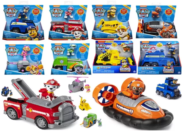 Paw Patrol Age 3+ Toy Car Bulldozer Police Cruiser Fire Engine Helicopter Rescue