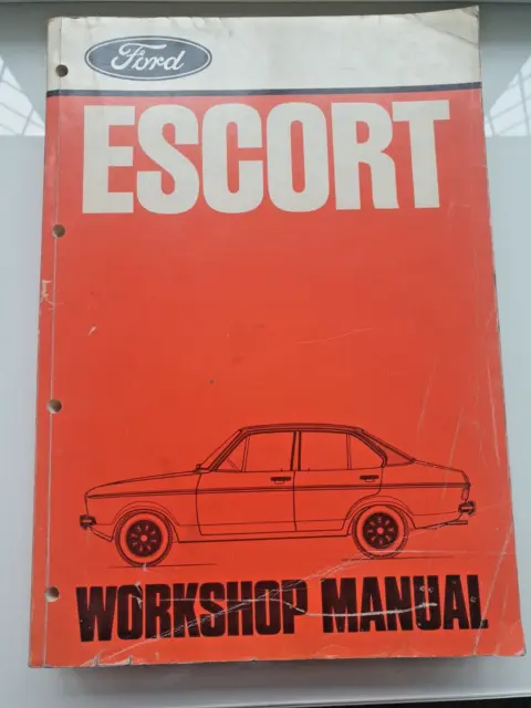 Ford Escort MK2 Car Factory Workshop Manual 1974 - Genuine - Free P&P