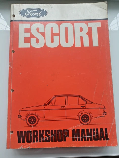 Ford Escort MK2 Car Factory Workshop Manual 1974 - Genuine - Free P&P