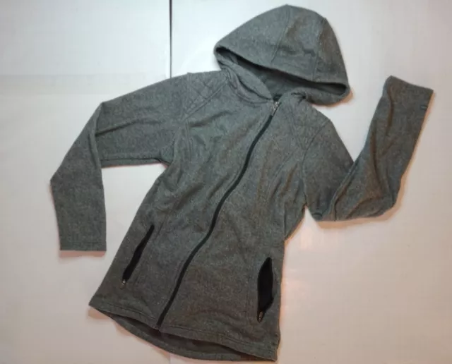 Columbia Jacket Women S Gray S Hoodie Full Zip Pockets Stretch Sweater