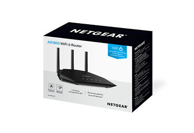 Rax10-100eus NETGEAR 6pt 4 Stream ax1800 DB Wi-Fi 6 Router ~ D ~