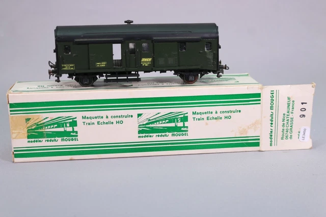 LE3451 MOUGEL 902 Train Ho Kit monté Fourgon G.V. SNCF 2 essieux