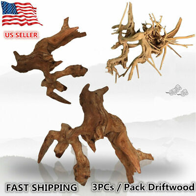 All Natural Aquarium Driftwood Assorted Branches Reptile Ornament for Fish Tank