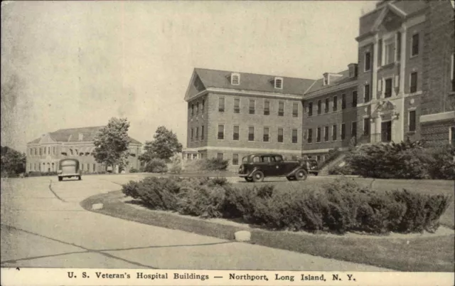 Northport Long Island New York NY US. Veterans Hospital Vintage Postcard
