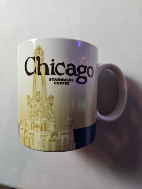 Starbucks 2012 Chicago Coffee Mug 16 oz Global Icon City Collectors Series Cup