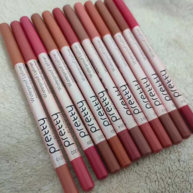 12 Farben Lippenfutter Bleistift Set hübsch matt langlebig glatt wasserdicht Damen 3