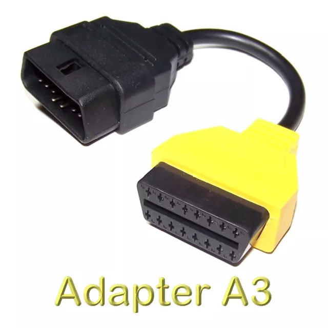 Adaptateur A3 pour Fiat Alfa Romeo Lancia OBD OBD2 II 2