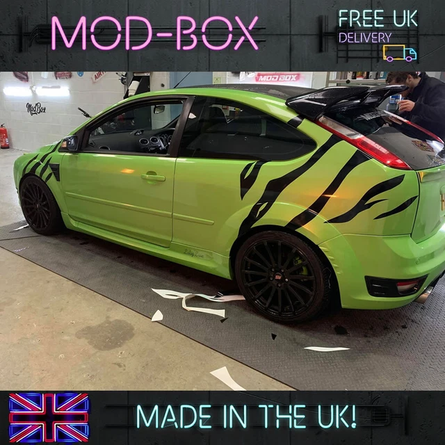 Ford Aufkleber: Tigerstreifen-Vinyl Für Focus, Fiesta, Escort, ST, RS – Individuell Platzierbar
