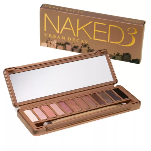 Urban Decay Eyeshadow Palette Naked 3 Eye Shadow Neutral Brown Nude Powders