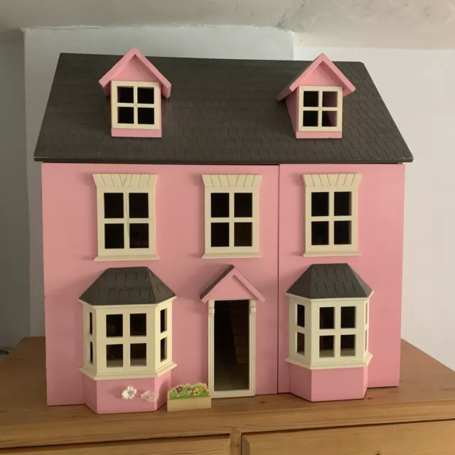 large wooden dolls house used