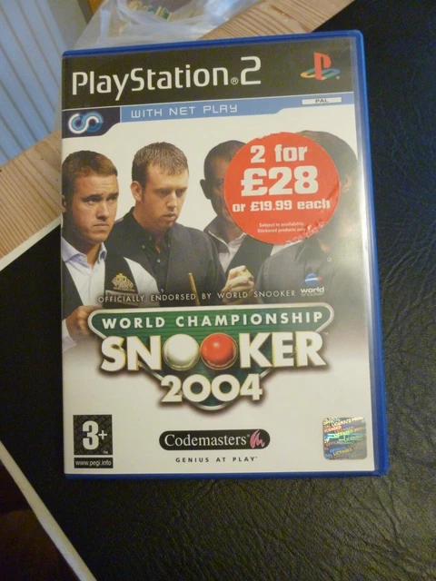WORLD CHAMPIONSHIP SNOOKER 2004  -  PLAYSTATION 2  Video Game PS2 -  VGC -