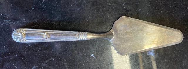 Antique couvert de service pelle à tarte gâteau vintage fleur lis lys coquille
