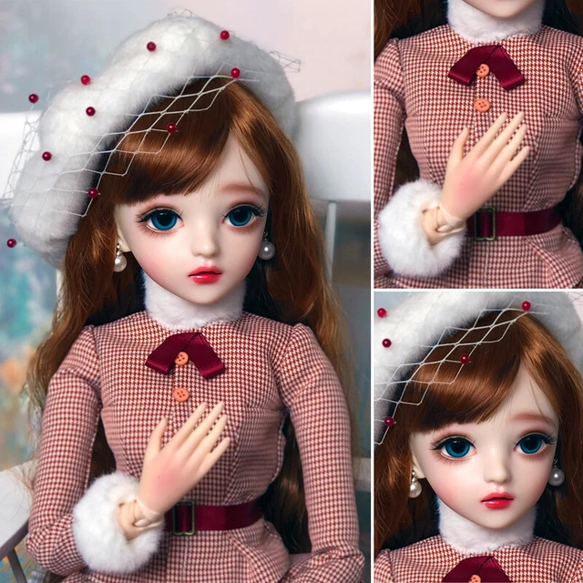 Bambola 1/3 BJD palla snodata ragazza bambole 60 cm dipinte a mano trucco viso abiti completi