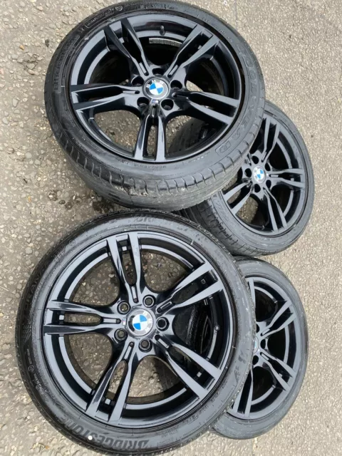 18" BMW Style 400m alloy wheels & tyres staggered 3 4 series 5x120 F30 F32 4x