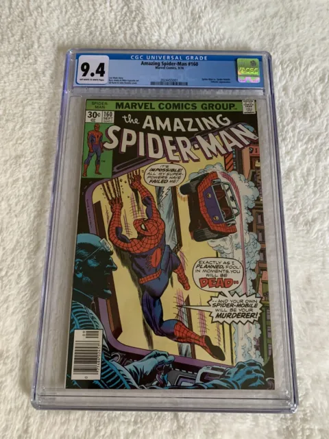 Amazing Spider-Man #160    Cgc(9.4)   (9/76)   “Watch Out For The Spider-Mobile”