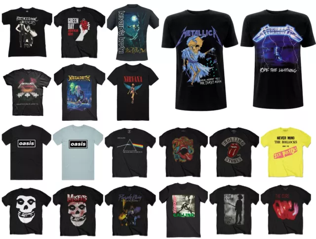 Band T-shirt Rock Metal Official Merch Mens Unisex Casual Festival Concert Tee