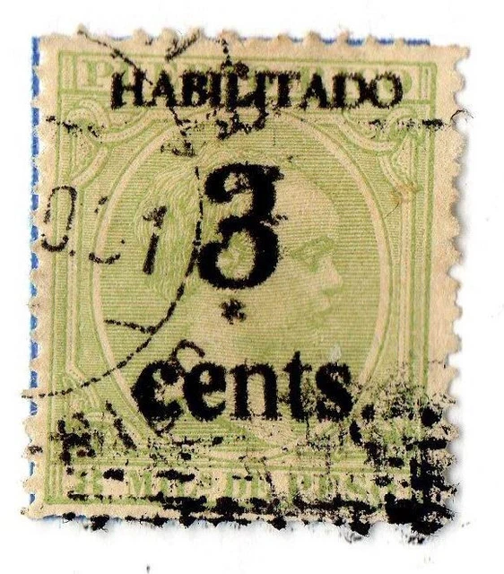 ESPAGNE  ! Timbres anciens de PUERTO RICO surcharges de 1898-99