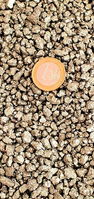 Pyrit Katzengold ca. 3 - 6 mm Korngröße 150g das Pyritgranulat ist sehr homogen