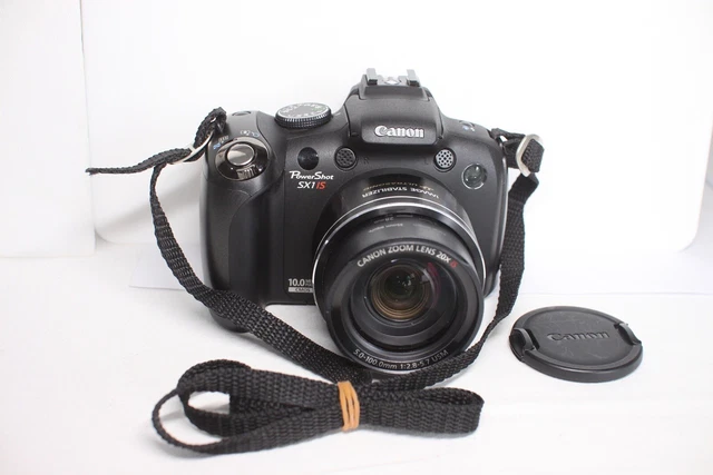 AS IS Canon PowerShot SX1 IS 10.0MP Digital Camera - Black