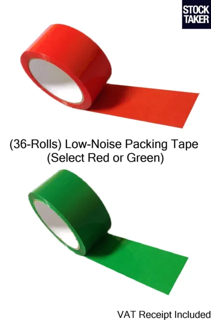(36-Rolls) LN Packing Tape 48mmx66m Red Green Parcel Box Christmas Wrapping Xmas