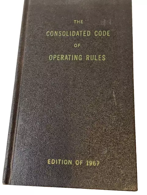 Burlington Northern Railway 1 June 1967 Consolidated Code Of Operating Rules