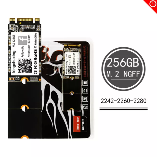 Kingchuxing M.2 M2 SATA NGFF 256GB SSD 2242 2260 2280 Solid State Hard Drives