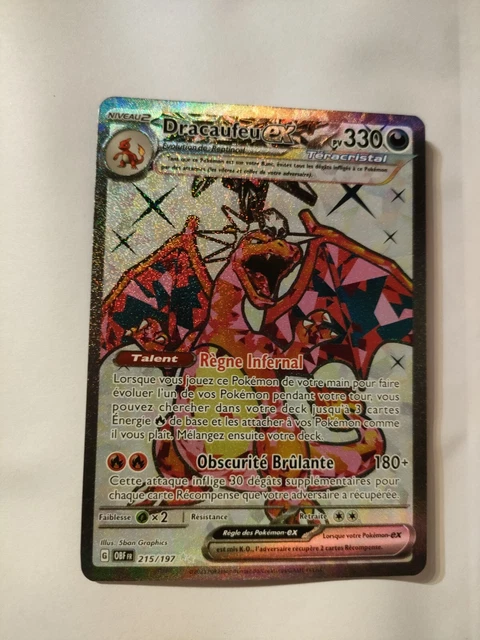 Carte Pokemon - Dracolosse EX 159/197 - EV03 Flammes Obsidiennes (port groupé