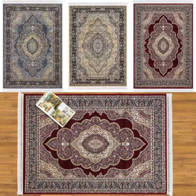 Non Slip Traditional Large Rugs Hallway Rug Runner Bedroom Living Room Carpet UK