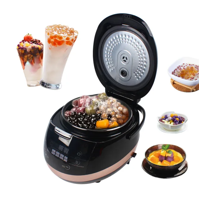 New 5L Commercial Fully Automatic Pearl Pot Tapioca Cooker Pearl Maker Nonstick