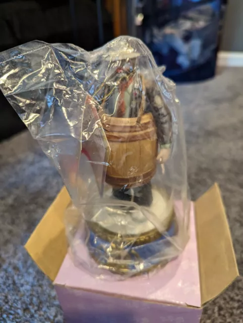 Emmett Kelly jr clown Signature collection over a barrel Music Box Be A Clown