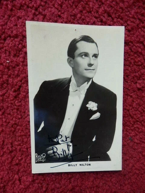 Billy Milton - British Actor     - Autographed   Photo