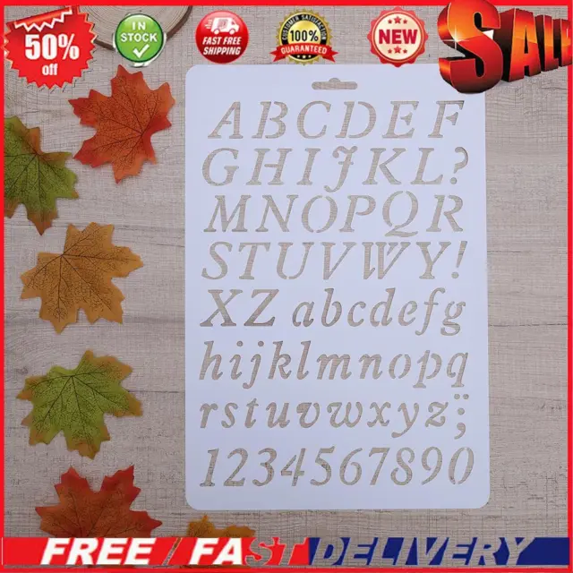 Lettering Stencil Letter Alphabet Stencils Painting Paper Craft Number Word