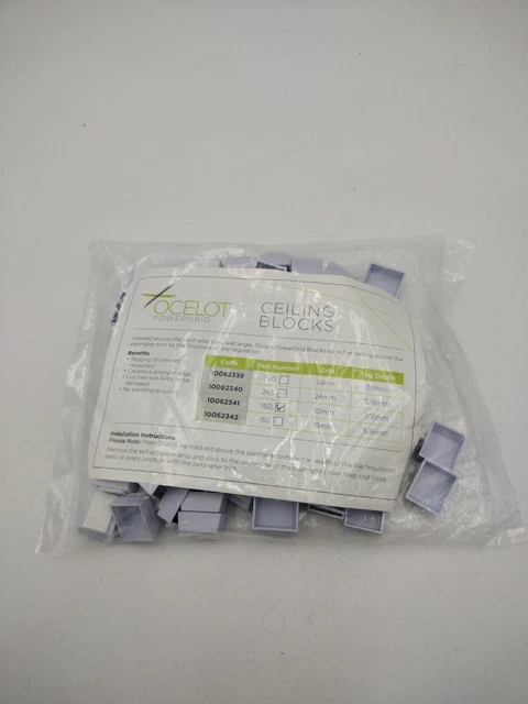 Teg Blocks Zur Verwendung Mit 15 Mm Gitter 7-8 Mm Tief 100 Pro Packung