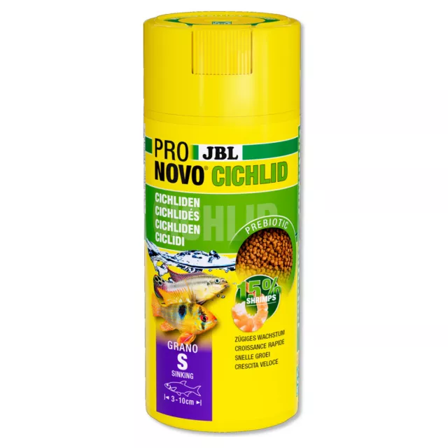 JBL Pronovo Cichlidae Grano S Cliquez Sur 250 ML, Nourriture pour Poisson, Neuf