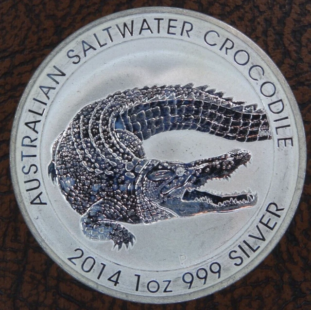 RARE .999 1OZ Silver Crocodile Round $53.39 - PicClick CA