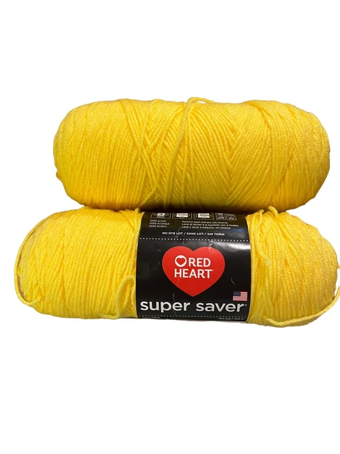 Red Heart Super Saver Blue Yarn - 3 stuks van 198 g/7 oz - Acryl - 4 Medium (kamgaren) - 364 meter - Breien/haken