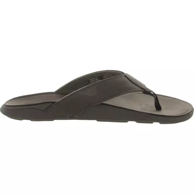 OLUKAI MENS TAUHINE Brown Thong Slip On Flip-Flops Shoes 9 Medium (D ...