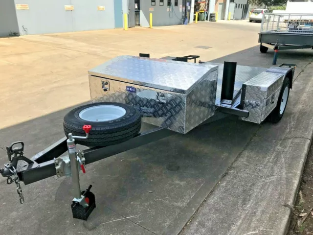 Brand new 3 Bike Trailer 8x5 suit dirt bikes new wheels included DELUXE MODEL
