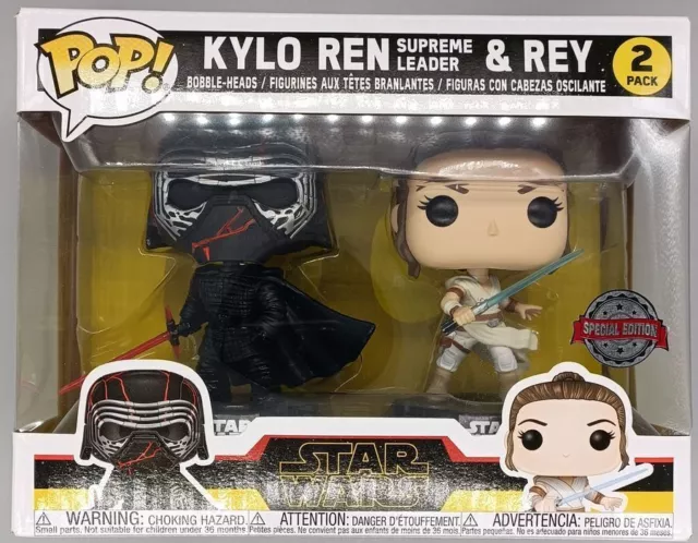 Funko POP [2 Pack] Rey & Kylo Ren (Supreme Leader) Star Wars
