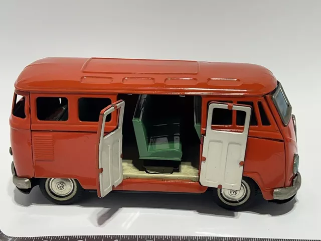 Magnificent 1960'S Vw Transporter Micro-Bus 17 Window With Opening Side Doors 9"