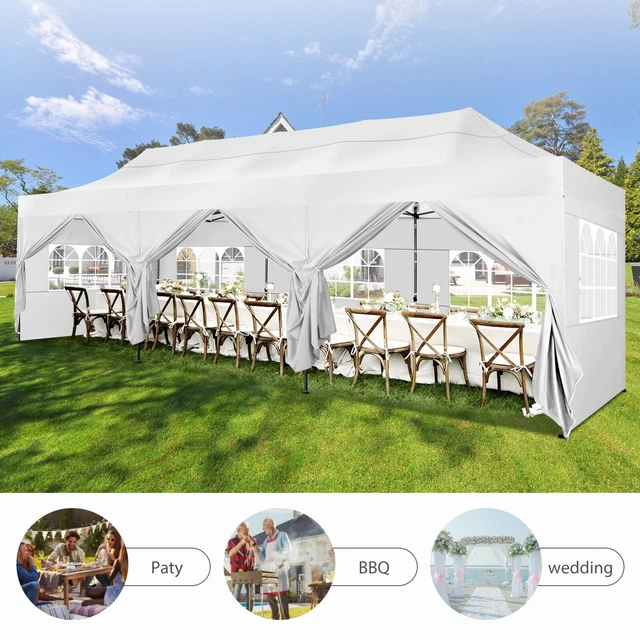Pavillon Wasserdicht Gartenzelt Partyzelt Faltpavillon Festzelt 3x3m/3x6m/3x9m 3