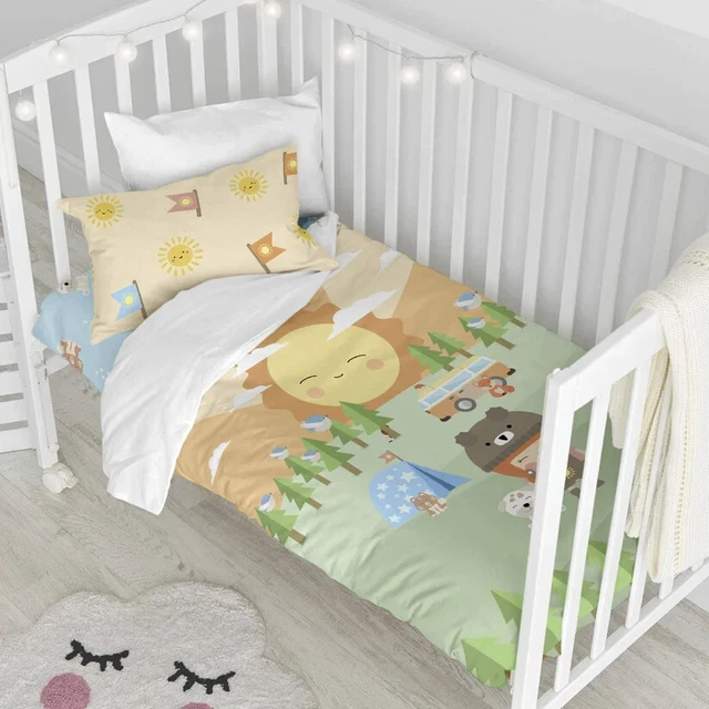 Housse de couette + taie d'oreiller Camping
